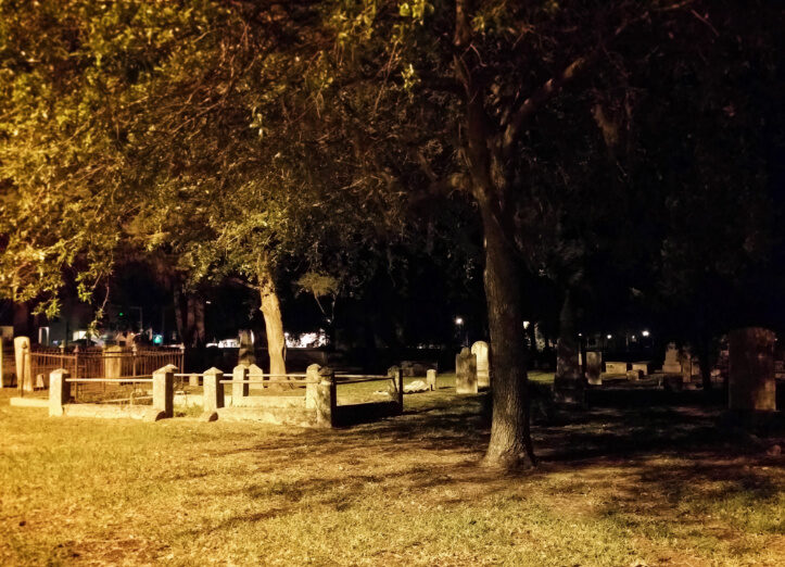 Huguenot Cemetery Downtown at Twilight on St Augustine Ghost Tour 3