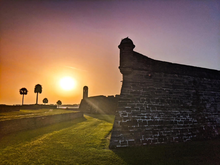 Sunrise at Castillo de San Marcos Saint Augustine Florida 1
