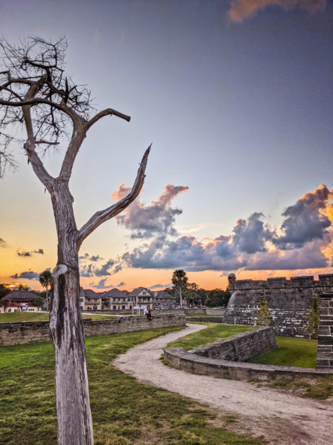 Castillo de San Marcos National Monument at Sunset Saint Augustine Florida 5
