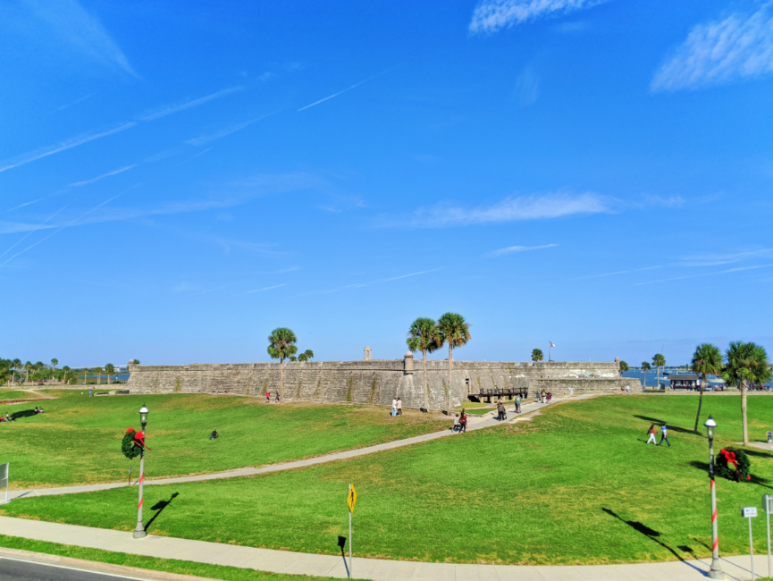 Castillo de San Marcos from Colonial Quarter Saint Augustine FL 1