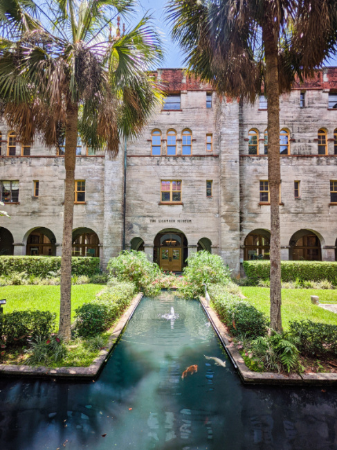 Coy Pond at Lightner Museum Downtown Saint Augustine Florida 1