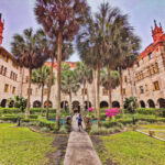 Taylor Family in Courtyard at Lightner Museum Downtown Saint Augustine Florida 1