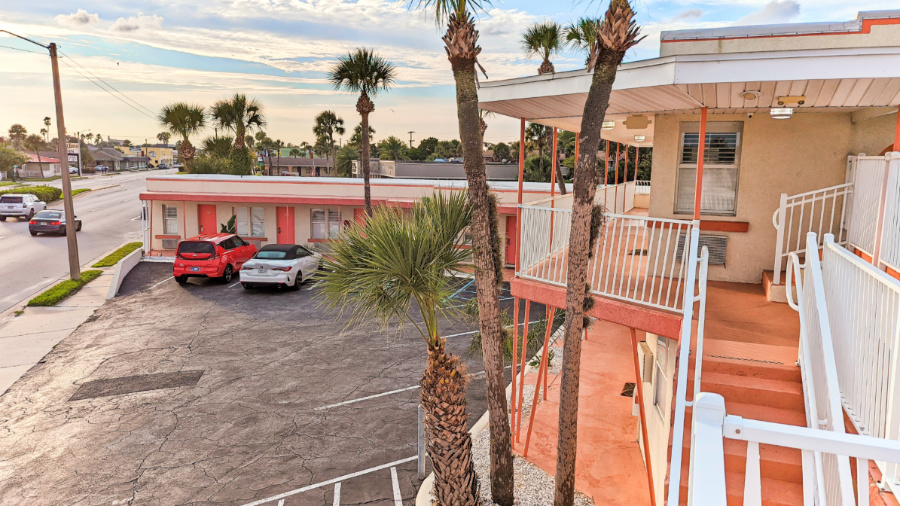 Pink Exterior of the Local Hotel St Augustine Florida 1