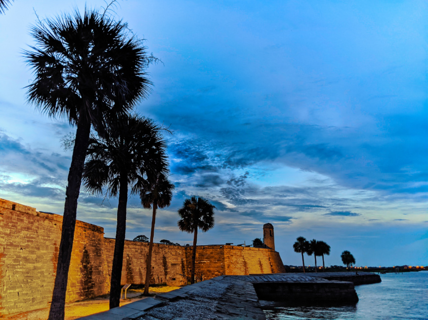 Moat Wall at Castillo de San Marcos St Augustine FL 2020 2