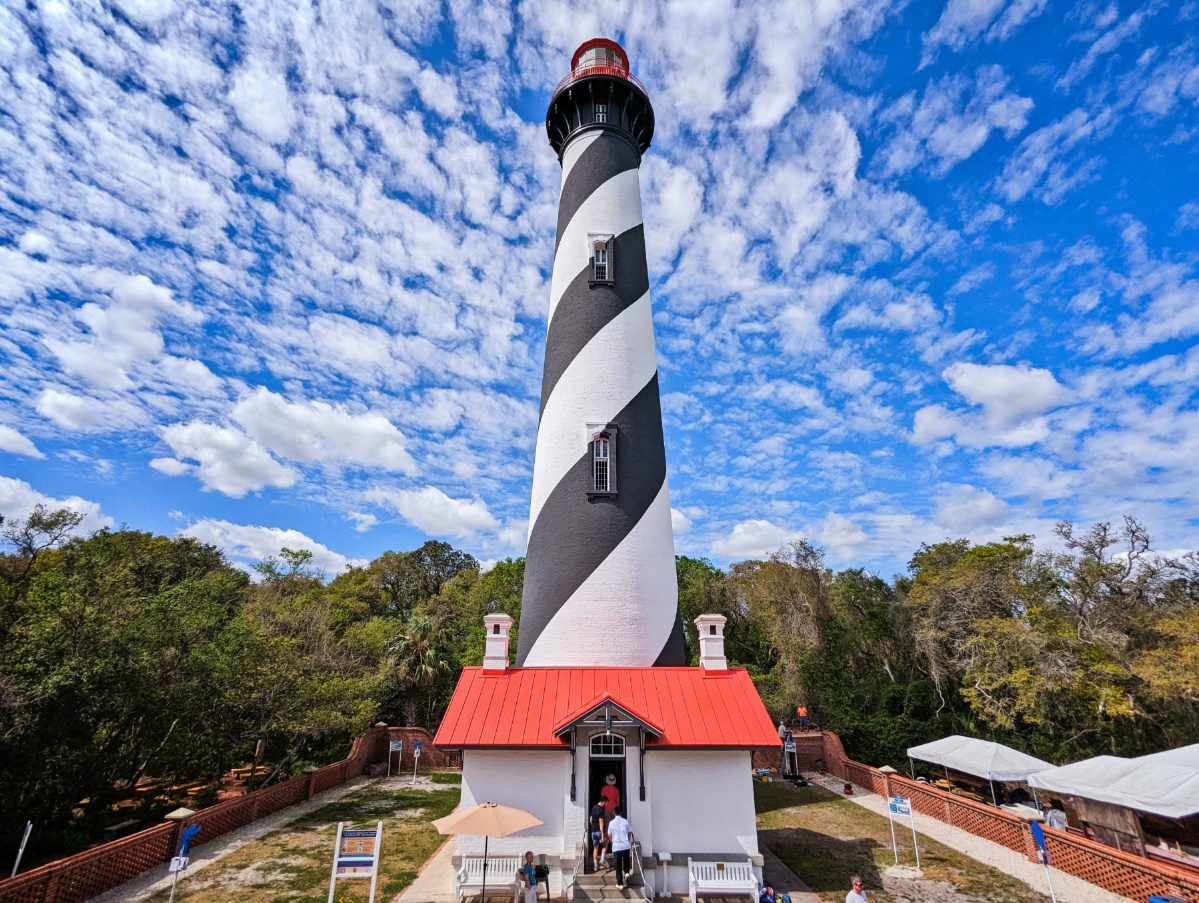 Wide Angle Photo of St Augustine Lighthouse Anastasia Island St Augustine Florida 1