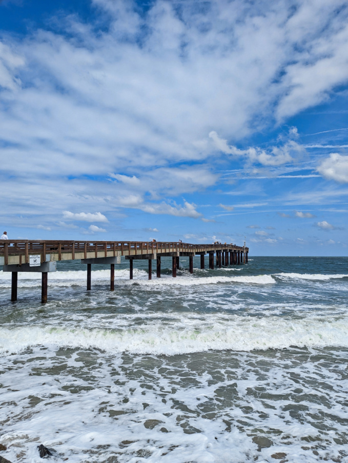 St Augustine Fishing Pier Before Beach Renourishment St Johns County Pier Florida 1