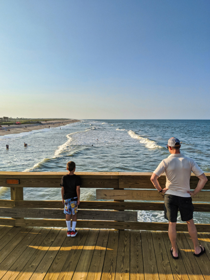 Taylor Family on St Augustine Beach Fishing Pier St Johns County Pier 1