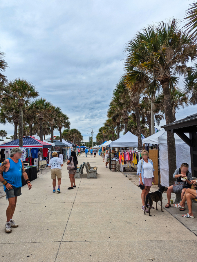 Wednesday St Augustine Beach Pier Farmers Market at St Johns County Ocean Park and Pier 1