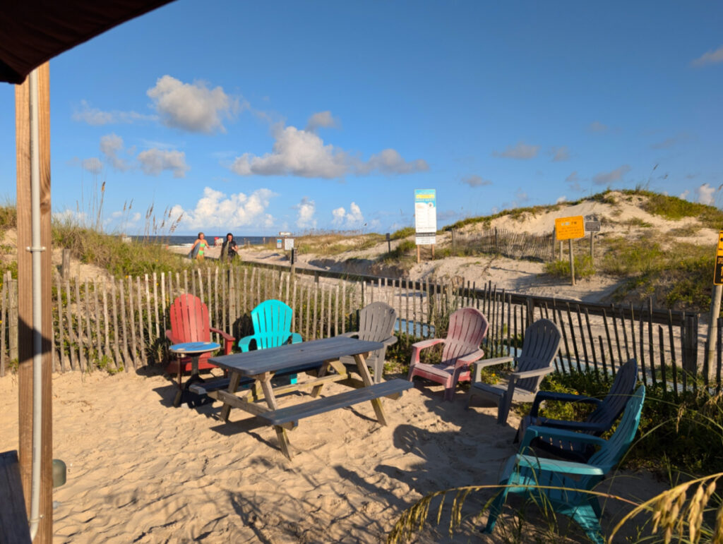 Beachfront Seating at the Beachcomber Restaurant St Augustine Beach 2