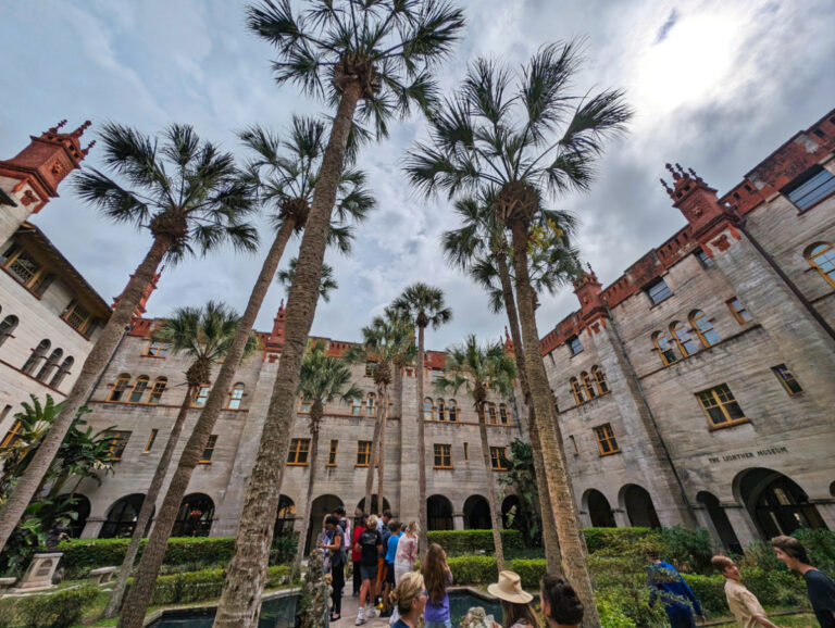 Courtyard of Lightner Museum downtown St Augustine Florida 1