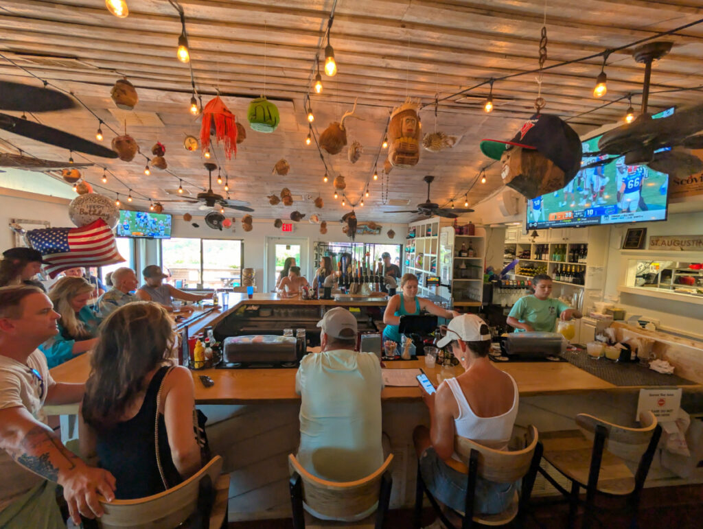 Inside Bar Seating at the Beachcomber Restaurant St Augustine Beach 1