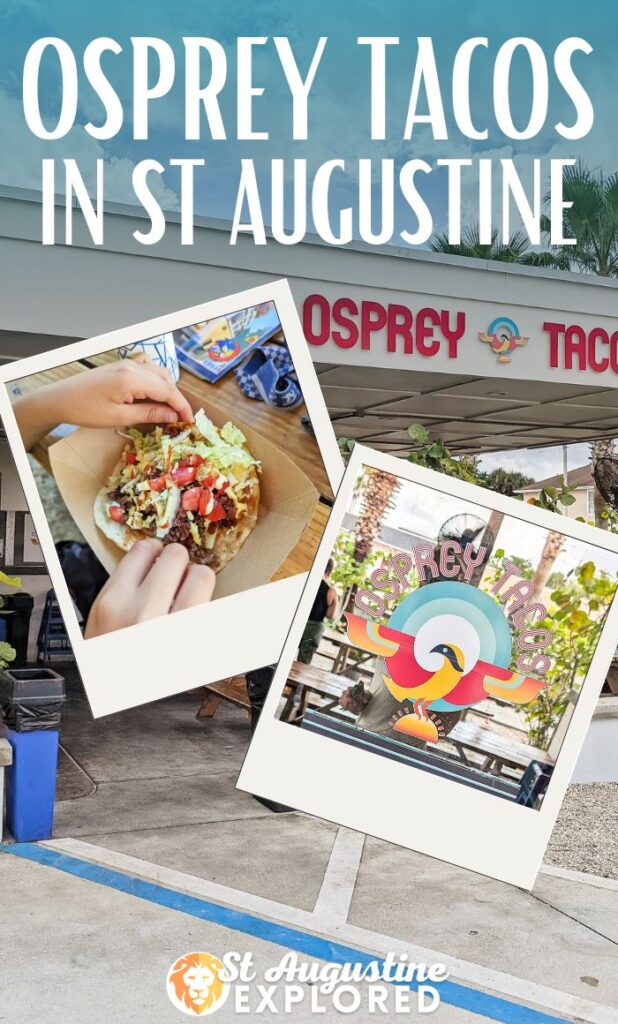 Osprey Tacos on Anastasia Blvd is a great lunch spot for street tacos and a unique twist on the favorite. See the Osprey Tacos menu, outdoor seating and even a brewery next door here in St Augustine, FL.