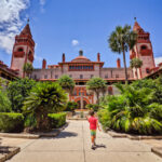 Taylor Family in Courtyard at Flagler College Saint Augustine Florida 2