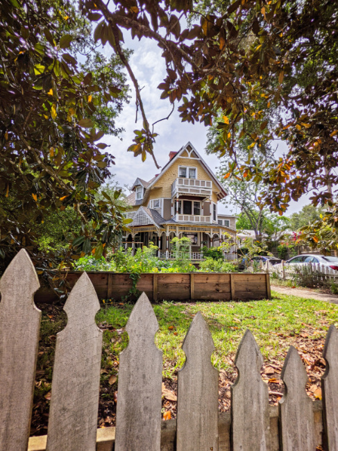 Victorian House and Picket Fence Saint Augustine Florida 1