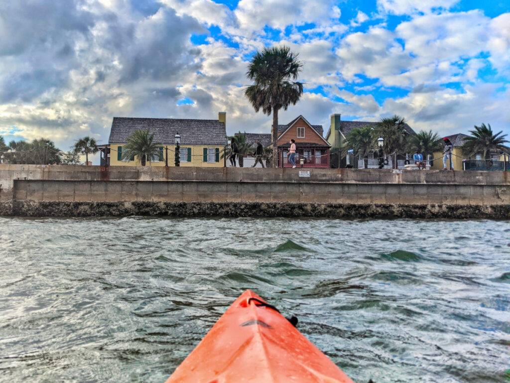 St Augustine Waterfront from Kayak