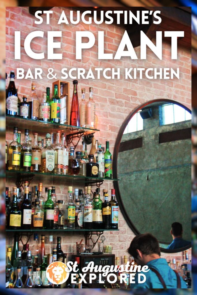 The Ice Plant Bar and Scratch Kitchen just off downtown St Augustine is a favorite place to eat and drink for us. From craft cocktails to homemade fried chicken and pimento cheese, this is a St Augustine must-eat restaurant.