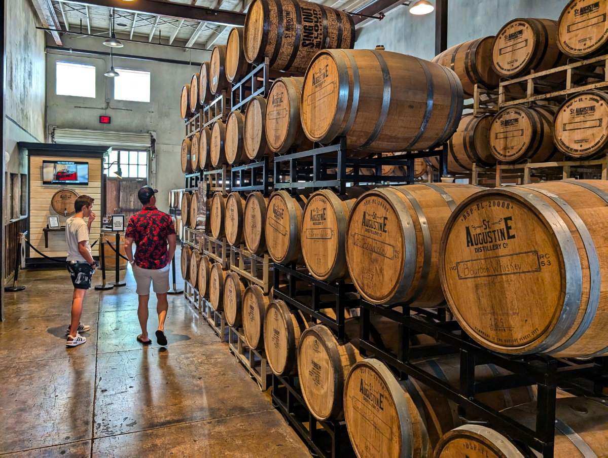 Oak Barrels at St Augustine Distillery Florida 4