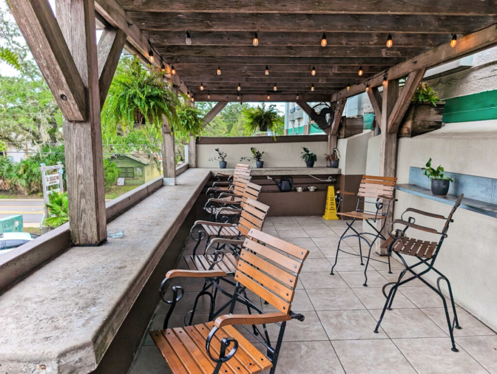 Outdoor Patio at Ice Plant Bar Restaurant St Augustine Florida 1